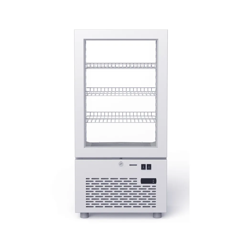 Производители коммерческих холодильников дисплей 4 боковые стеклянные витрины кулер