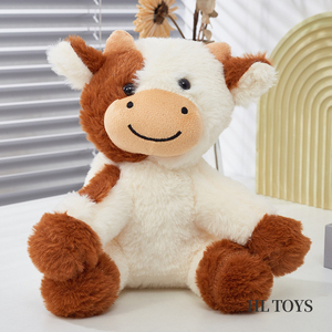 Peluche di Mucca Sorridente Carina, Morbida, in Posizione Seduta/In Piedi, Stile Cartone Animato, per Negozi di Regali e Macchine Artiglio, per Bambini - Ingrosso di Fabbrica - Product Image 5