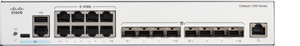 สวิตช์กิกะบิต 16 พอร์ต รุ่น C1300-16XTS พร้อม QoS POE และการรับประกัน 1 ปี 8x 10G + 8x SFP+ - Product Image 1