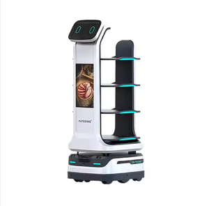 <span class=keywords><strong>Robot</strong></span> <span class=keywords><strong>Camarero</strong></span> Autónomo para Restaurantes, Máquina Transportadora de Comida con Navegación Lidar para Hoteles y Cafés, Venta al Por Mayor - Product Image 6