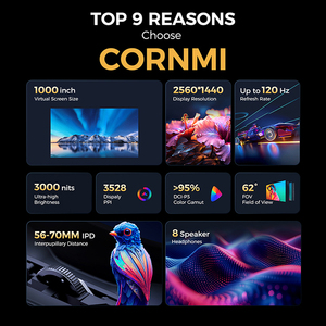 AR/VR kính tăng cường thực tế kính VR tai nghe điện thoại di động Tai nghe tương thích nhập vai chơi game & sử dụng hàng ngày - Product Image 2