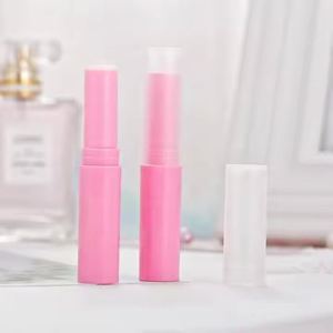 Tube de rouge à lèvres vide en PP coloré de 4g, tubes de rouge à lèvres en plastique à mécanisme rotatif pour DIY, conteneur transparent pour baume à lèvres, emballage cosmétique personnalisé - Product Image 1