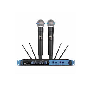 J832 Profesional UHF Micrófono Inalámbrico Uso en Exteriores 300 Metros de Alcance Auriculares de Mano Conector XLR Lavalier Receptor de Metal - Product Image 1
