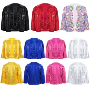 Chaqueta Bolero de Lentejuelas para Niñas, Chaqueta Corta con Frente Abierto para Danza, Ballet, Gimnasia, Actuaciones en Escenario, Patinaje Artístico, Personalizada - Product Image 1