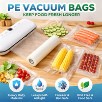 Zware, geëmbosseerde vacuümrol PA PE, lekbestendig, voedselveilig, voor vlees, fruit, snacks, vochtwerend, lekvrij, opbergverpakking