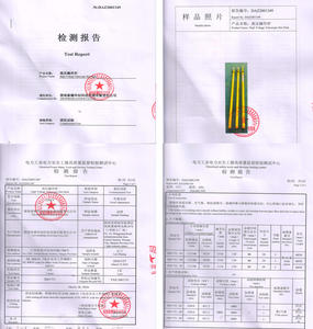 유리 섬유 전기 확장 가능한 고전압 작동로드 삼각형 텔레스코픽 핫 스틱 - Product Image 5