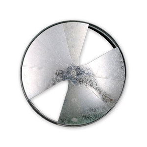 Gym & Hall Neck Größe 100mm Durchmesser Mill Finished Fan Blade Dämpfer aus verzinktem Stahl für kreisförmige Luft verteiler - Product Image 2