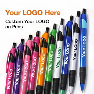 Stylo bille classique coloré à prise souple, personnalisable pour hôtels, événements et cadeaux promotionnels en gros, rechargeable - Product Image 1