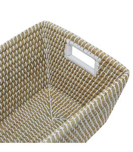 ตะกร้าเก็บหญ้าทะเลเป็นมิตรกับสิ่งแวดล้อมตะกร้างานฝีมือสำหรับตกแต่งบ้าน100% ผลิตในเวียดนาม - Product Image 2