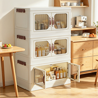 Boîte de rangement en plastique moulée par injection, rectangulaire, durable, verrouillable, pliable, en PP, grande capacité, rotation à 360°, amovible pour la lessive