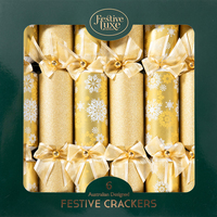 Craquelins de Noël faits main directement de l'usine, avec coups de feu, chapeau en papier et blagues en anglais