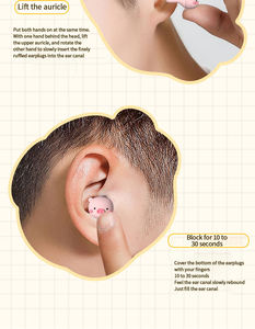 Haut décibel 4 tailles bouchons d'oreille nouveau style bouchons d'oreille en silicone personnalisés pour le sommeil réduction du bruit super silencieuse et douce - Product Image 4
