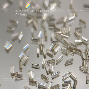 Paso Sico 2024 blanco 1*3mm Baguette Zircon piedra <span class=keywords><strong>de</strong></span> cristal <span class=keywords><strong>de</strong></span> alta calidad para Nail Art Rhinestone para la fabricación <span class=keywords><strong>de</strong></span> joyas <span class=keywords><strong>de</strong></span> <span class=keywords><strong>uñas</strong></span> DIY - Product Image 3