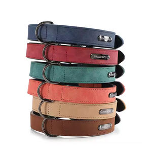 अनुकूलित लक्जरी कुत्ता कॉलर पु चमड़ा पालतू कॉलर गोल्डन रिट्रीवर हस्की लैब्राडोर छोटा मध्यम बड़ा कुत्ता लीड पट्टा कुत्ता कॉलर - Product Image 3