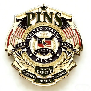 Fabricantes OEM ODM sin Pedido Mínimo, Venta al por Mayor, Diseño de Insignias Personalizadas, Chapado en Oro, Metal Blando y Duro, Insignias de Solapa, Insignias Esmaltadas - Product Image 1