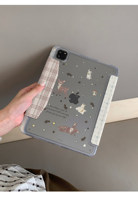 Étui de protection tendance pour iPad 11e génération, motif floral cerf Muntjac, anti-chute Air7 Pro 12.9