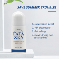 FATAZEN 롤 천연 바디 스톤 크리스탈 명반 스틱 탈취제 50g 공장 Oem 도매