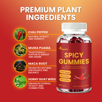 Gummies épicées aux herbes Meelefu, extrait de Maca et d'Epimedium, favorise l'équilibre hormonal, complément alimentaire végétalien sans OGM