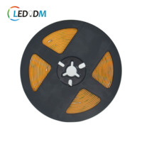 Lampu Strip LED COB SMD2835 5050 8mm DC12V/24V Putih Hangat/Dingin CCT RGB RGBW IP68 Tahan Air Fleksibel dengan Remote Control