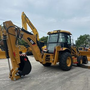 รถตักล้อยาง Caterpillar 420F มือสอง สีเหลือง รถขุดตักดิน เครื่องจักรกลหนัก อุปกรณ์ก่อสร้าง - Product Image 3