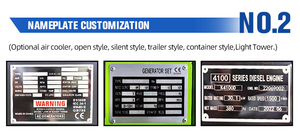 Ağırlama için 220V 50/60Hz <span class=keywords><strong>ATS</strong></span> uzaktan başlangıç mobil römork ile 12kW sessiz dizel jeneratör - Product Image 5