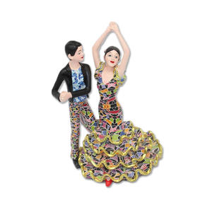 Statue de décoration d'intérieur en résine en gros d'usine, souvenir d'<span class=keywords><strong>Espagne</strong></span>, danseuse de <span class=keywords><strong>flamenco</strong></span>, sculpture - Product Image 5