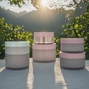 Transparent Stock Thick Wall Cosmetic Cream Jar 100g 200g 500g Transparent Pet Injection Plastic with White Cover Lid - Product Image 6