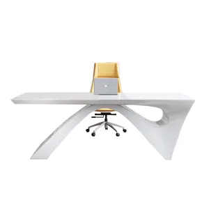 Creative Irregular Shape Executive Office Desk Boss Desk New Design Computer Table for Home Office