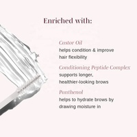 Gel alis cair tahan air 2 In 1 dan pensil pensil pena alis Vegan kustom dengan Gel alis