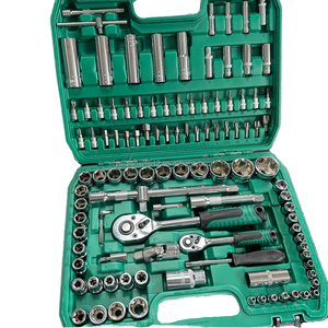 108 Stuks CR-V Mechanica Gereedschapset Ratelsleutel Doppenset Harde Behuizing Metrisch 1/4 1/<span class=keywords><strong>2</strong></span> Stuur Hand Stroombron Thuis Reparatie Oem - Product Image 3