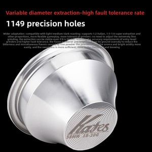Panier <span class=keywords><strong>doseur</strong></span> de café en acier inoxydable, réducteur, <span class=keywords><strong>doseur</strong></span> aveugle pour expresso 58 mm universel, accessoires de café 58 mm - Product Image 3