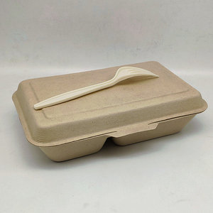 Boîte alimentaire jetable écologique compostable <span class=keywords><strong>de</strong></span> 1000 ml avec couvercle <span class=keywords><strong>en</strong></span> pulpe naturelle, boîte à emporter <span class=keywords><strong>en</strong></span> <span class=keywords><strong>fibre</strong></span> <span class=keywords><strong>de</strong></span> <span class=keywords><strong>canne</strong></span> à <span class=keywords><strong>sucre</strong></span> avec couvercle - Product Image 6