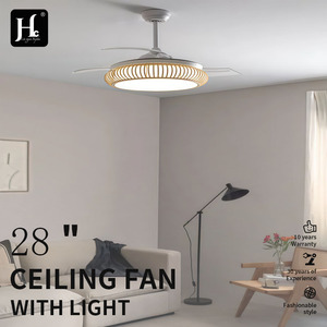 Plafonnier en bois LED blanc chaud 3500K style rustique à montage en surface 220V grande taille télécommande IRC 80 garantie 3 ans - Product Image 6