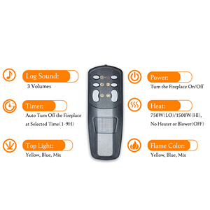 Luxstar 30-Zoll-eingebaute elektrische Kamine in sätze Mehrfarbige Flammen Wärme für den Hausgebrauch Großhandel elektrische Kamin heizung - Product Image 6