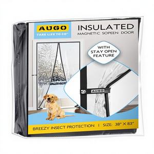 Cortina <span class=keywords><strong>de</strong></span> Puerta Magnética Térmica Aislante Transparente <span class=keywords><strong>de</strong></span> EVA AUGO con Función <span class=keywords><strong>de</strong></span> Mantener Abierto, Diseño Moderno, Hecho en China, 38x83 Pulgadas <span class=keywords><strong>para</strong></span> el Hogar - Product Image 1