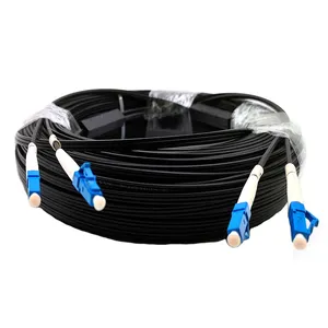 FTTH Drop Fiber Optic Cable Patch Cord Supplier Pre Connectorized 100M Drop Cable Indoor ftth Jumper