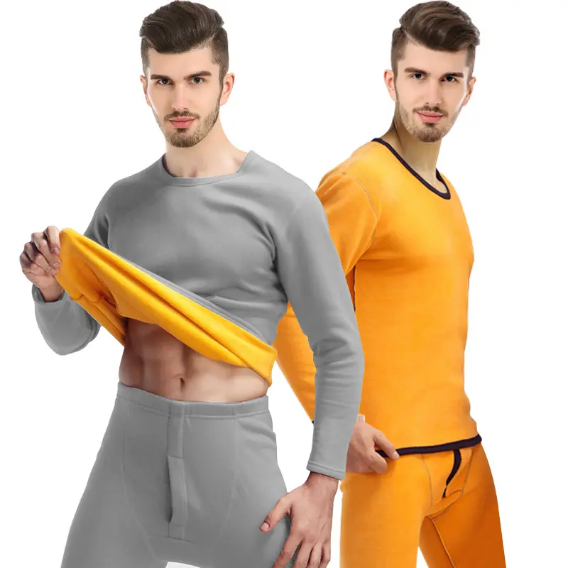 Winter Warm Long Sleeve Plus Size 4XL 5XL 6XL Thermal Underwear Men's Long Johns