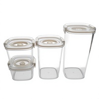 Tl-077 Contenant de stockage alimentaire multifonctionnel pour cuisine, pot sous vide, boîte hermétique, isolation anti-humidité, ABS+PET+Joint en silicone