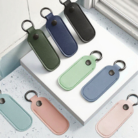Vente flash - Étui de protection pour clé USB en cuir, étui de transport avec porte-clés, pochette de rangement pour accessoires numériques