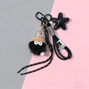 <span class=keywords><strong>Kawaii</strong></span> Anime elfe en peluche porte-clés doux porte-clés sac à dos pendentif à breloque à la mode voiture pompon accessoires pour femmes - Product Image 6