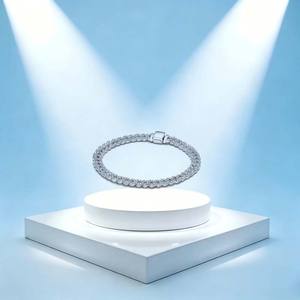 Nouveauté 2026 Bracelet réglable en argent 925 avec breloque cœur, rose éternelle, spécimen végétal ME, style tennis, nœud bleu, DIY, bijou exquis, cadeau - Product Image 5