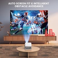 Projecteur intelligent Android F10 avec Full HD 1080p, doté de la mise au point automatique et de la correction automatique de la distorsion trapézoïdale pour un home cinéma flexible