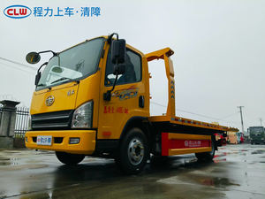รถยกพ่วง FAW Tiger V 4x2 ดีเซล เกียร์ธรรมดา แบบพื้นเรียบ สำหรับงานหนัก ความยาว 5995 มม. ผลิตในจีน มาตรฐานไอเสีย 6b รถกู้ภัยบนท้องถนน - Product Image 6