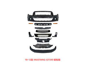 Parachoques delantero compatible con <span class=keywords><strong>Ford</strong></span> Mustang, cubierta de parachoques delantero estilo <span class=keywords><strong>GT500</strong></span>, conversión de parrilla <span class=keywords><strong>2010</strong></span> 2011 2012 2013 2014 - Product Image 2