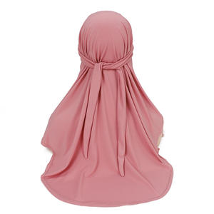 Zifeng OME couvre-chef arabe Double bord rond avec un voile et un capuchon inférieur Gaze Double usage Femmes Couverture Foulard - Product Image 3