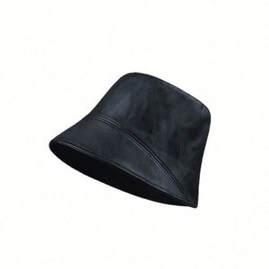 Sombreros de Pescador de Lona de 5 Paneles de Algodón PU al por Mayor, Gorra de Diseñador con Logotipo Personalizado, Estilo Vintage de Lujo para las Cuatro Estaciones - Product Image 5