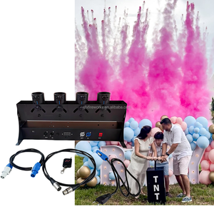 Machine à confettis électrique à télécommande 4 tirs 110V US pour révélation de sexe, baby shower, <span class=keywords><strong>mariage</strong></span>, fête de remise de diplôme - Product Image 5