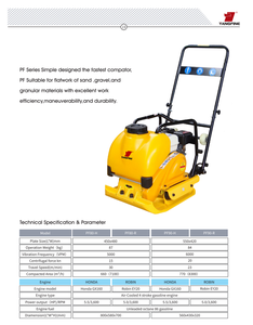 Platten verdichter Wende platten verdichter mit Hoch leistungs benzinmotor CE ISO - Product Image 2