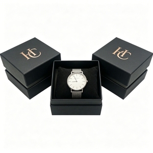 Proveedor Confiable de Cajas para Relojes, Caja Rígida de Papel con Tapa y Base, Logotipo Personalizado, Empaque de Lujo para Relojes, Fábrica Profesional, Se Acepta OEM - Product Image 5