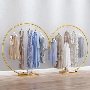 Estante de exhibición Zhongdao moderno para <span class=keywords><strong>ropa</strong></span> de mujer y niño, colgador de vidrio tipo suelo decorativo creativo, celebrante de Internet - Product Image 1